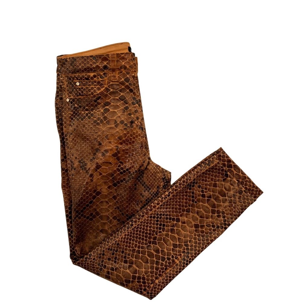 Marciano Stiletto No 97 Snake Print Skinny Jeans Brown Python 26 54W1977693Z
